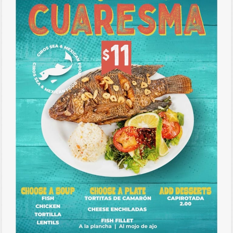 Lenten Menu!